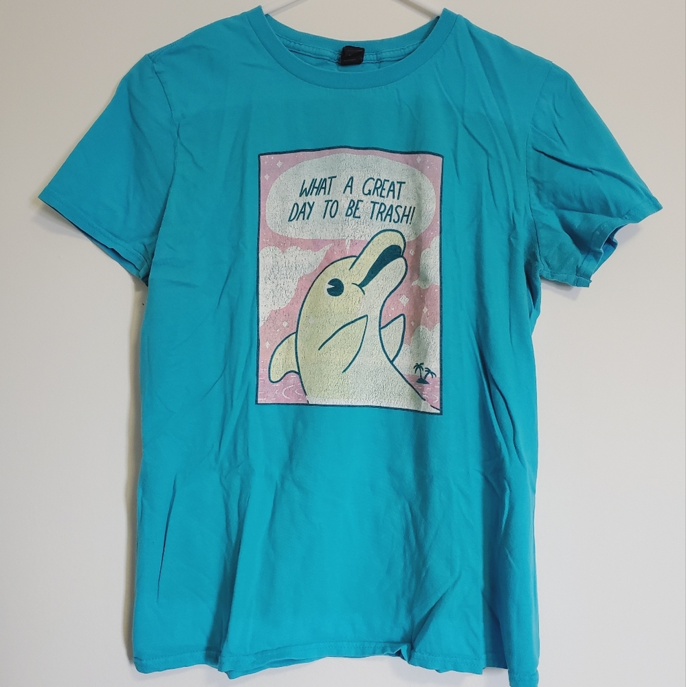 🎉3 for $12 | Threadless | Trash Dolphin T-shirt